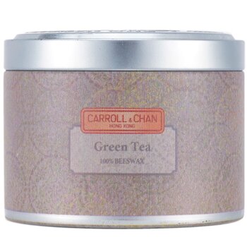Carroll & Chan 100% Beeswax Tin Candle - Green Tea (8x6) cm