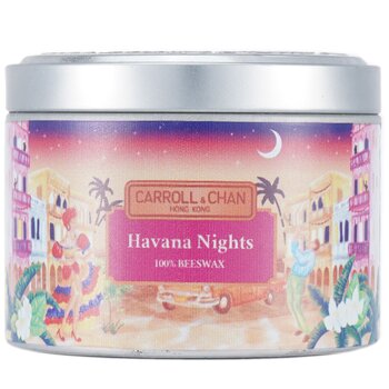 Carroll & Chan 100% Beeswax Tin Candle - Havana Nights (8x6) cm
