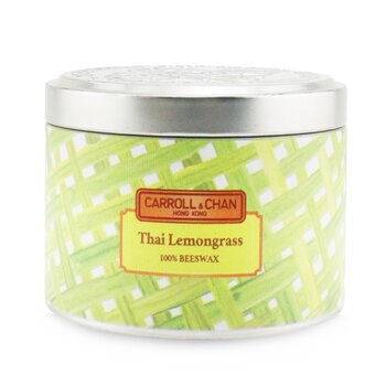 Carroll & Chan 100% Beeswax Tin Candle - Thai Lemongrass (8x6) cm