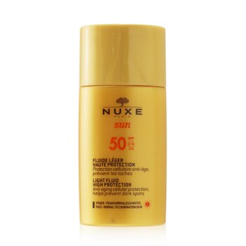 Nuxe Sun Light Fluid For Face - High Protection SPF50 (For Normal To Combination Skin) (50ml/1.6oz) 