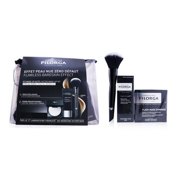 FilorgaFlawless Bareskin Effect Active Make Up Kit (1x Primer + 1x Translucent Powder + 1x Make Up Brush) 3pcs