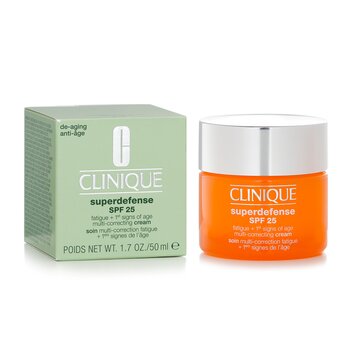 Clinique - Superdefense SPF 25 Fatigue + 1st Signs Of Age Multi-Correcting Cream - Combination Oily to Oily Image 1