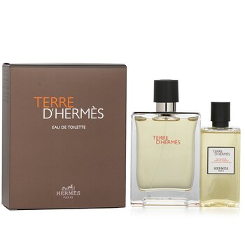Terre D'Hermes Coffret: Eau De Toilette Spray 100ml/3.3oz + Hair And Body Shower Gel 80ml/2.7oz (2pcs) 