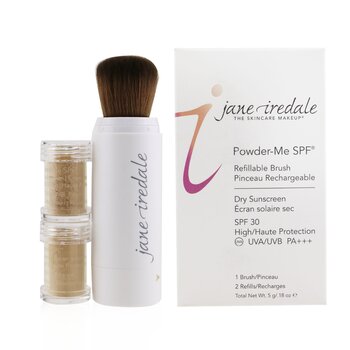 Jane Iredale - Powder Me Refillable Brush (1x Brush, 2x Refills) - Golden Image 1