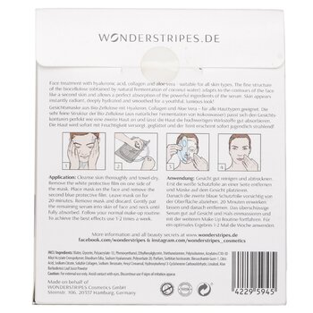 WONDERSTRIPES - Moisturizing Booster Biocellulose Facemask Image 2