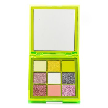 Huda Beauty Neon Obsessions Pressed Pigment Eyeshadow Palette (9x Eyeshadow) - # Neon Green 9x1.1g/0.038oz
