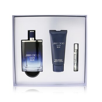 M) JIMMY CHOO MAN BLUE 3.3 EDT SP + 3.3 A/S + 3.3 S/G 0.25 EDT