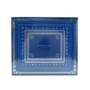 Versace Eau Fraiche Coffret: Eau De Toilette Spray 100ml/3.4oz + Bath&Shower Gel 150ml/5oz + Eau De Toilette Spray 10ml/0.3oz 3pcs