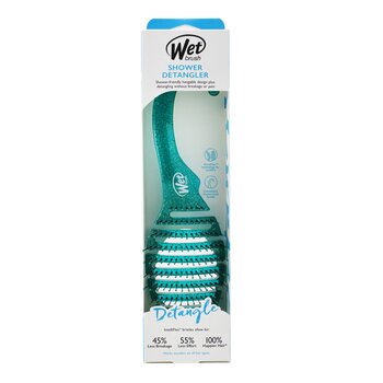 Wet Brush - Shower Detangler - # Green Glitter Image 1