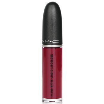 MAC - Retro Matte Liquid Lipcolour - # 102 Dance With Me (Deep Cranberry Red) (Matte) Image 2