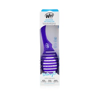 Wet Brush - Shower Detangler - # Purple Glitter Image 1