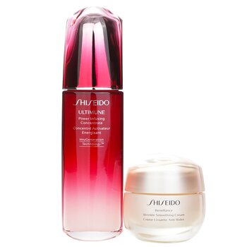 Shiseido - Defend & Regenerate Power Wrinkle Smoothing Set: Ultimune Power Infusing Concentrate N 100ml + Benefiance Wrinkle Smoothing Cream 50ml Image 1