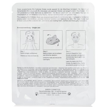 Babor - Skinovage [Age Preventing] Balancing Bio-Cellulose Mask - For Combination Skin Image 2