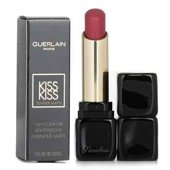 Guerlain - Kisskiss Tender Matte Lipstick - # 214 Romantic Nude Image 1