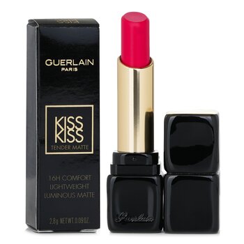 Guerlain - Kisskiss Tender Matte Lipstick - # 666 Lucky Pink Image 1