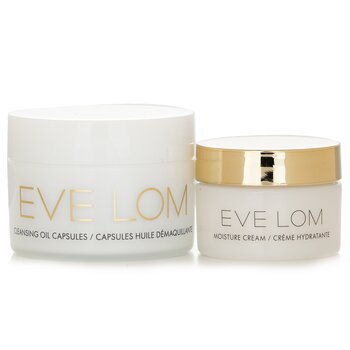 Eve Lom - Begin & End Ornament Travel Set: Cleansing Oil Capsules 7x1.25ml/0.04oz + Moisture Cream 8ml/0.26oz Image 1