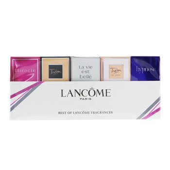 The Best Of Lancome Fragrance Miniature Coffret: Tresor, Hypnose, Miracle, Tresor In Love, La Vie EST Belle (5pcs) 