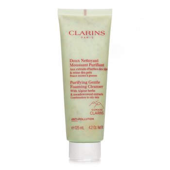 Clarins - Purifying Gentle Foaming Cleanser with Alpine Herbs & Meadowsweet Extracts - Combination to Oily Skin Image 1