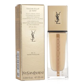 Yves Saint Laurent - Touche Eclat Le Teint Long Wear Glow Foundation SPF22 - # BD10 Warm Porcelain Image 1