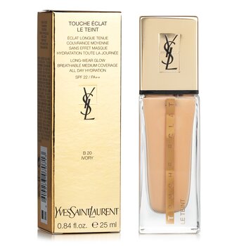 Yves Saint Laurent - Touche Eclat Le Teint Long Wear Glow Foundation SPF22 - # B20 Ivory Image 1