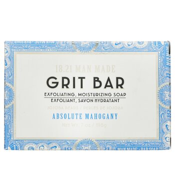18.21 Man Made Grit Bar - Exfoliating, Moisturizing Soap - # Absolute Mahogany 198g/7oz