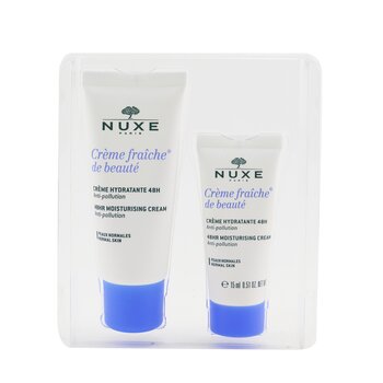 NuxeCreme Fraiche De Beaute 48HR Moisturising Cream Gift Set - For Normal Skin 30ml+15ml