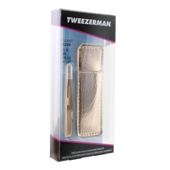 Tweezerman - Mini Slant Tweezer With Case - Rose Gold Image 1