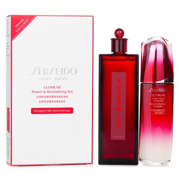 Shiseido Ultimune Power & Revitalizing Set: Ultimune Power Infusing Concentrate 100ml + Eudermine Revitalizing Essence 200ml 2pcs