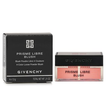 Givenchy - Prisme Libre Blush 4 Color Loose Powder Blush - # 6 Flanelle Rubis (Brick Red) Image 1