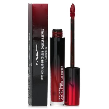 MAC - Love Me Liquid Lipcolour - # 493 E For Effortless (Deep Burgundy Red) Image 1