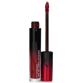 MAC - Love Me Liquid Lipcolour - # 493 E For Effortless (Deep Burgundy Red) Image 2