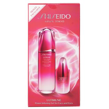 Shiseido - Ultimune Power Infusing (ImuGenerationRED Technology) Set: Face Concentrate 100ml + Eye Concentrate 15ml Image 2