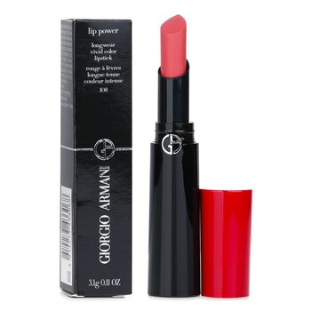 Giorgio Armani - Lip Power Longwear Vivid Color Lipstick - # 108 In Love Image 1