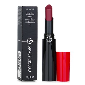 Giorgio Armani - Lip Power Longwear Vivid Color Lipstick - # 404 Tempting Image 1