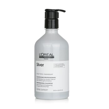 Professionnel Serie Expert - Silver Violet Dyes + Magnesium Neutralising and Brightening Shampoo (For Grey and White Hair) (500ml/16.9oz) 