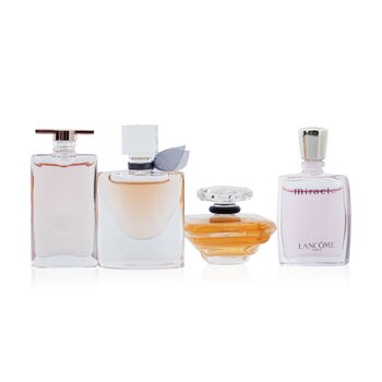 Best Of Lancome Fragrance Coffret: Tresor EDP 7.5ml + Idole EDP 5ml + La Vie Est Belle EDP 4ml + Miracle EDP 5ml (4pcs) 