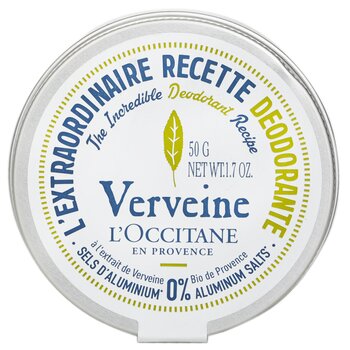 L'Occitane Verveine (Verbena) Deodorant - 0% Aluminum Salts 50g/1.7oz