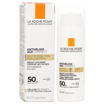 La Roche Posay - Anthelios Age Correct Daily Photocorrection - Visibly Reduces Wrinkles & Dark Spots SPF 50 Image 1