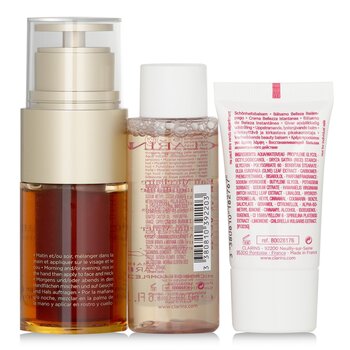 Clarins - Youthful Radiance Set: Double Serum 30ml+ Cleansing Micellar Water 50ml+ Beauty Flash Balm 15ml Image 2