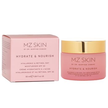 MZ Skin - Hydrate & Nourish Hyaluronic & Retinol Day Moisturiser SPF 30 Image 1