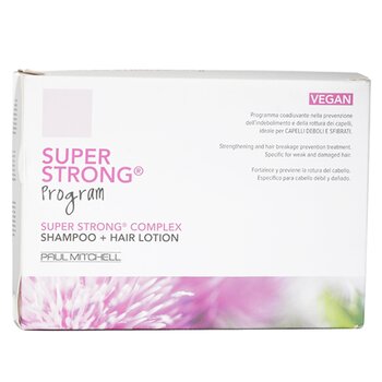 Paul Mitchell - Strength Super Strong Complex Program Set: Shampoo 300ml + Hair Lotion 12x6ml Image 1