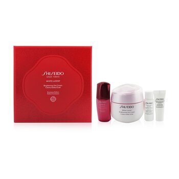 White Lucent Holiday Set: Gel Cream 50ml + Cleansing Foam 5ml + Softener Enriched 7ml + Ultimune Concentrate 10ml (4pcs) 