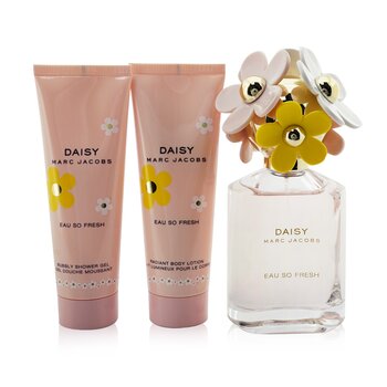 Daisy Eau So Fresh Coffret: Eau De Toilette Spray 75ml/2.5oz + Body Lotion 75ml/2.5oz + Shower Gel 75ml/2.5oz (3pcs) 