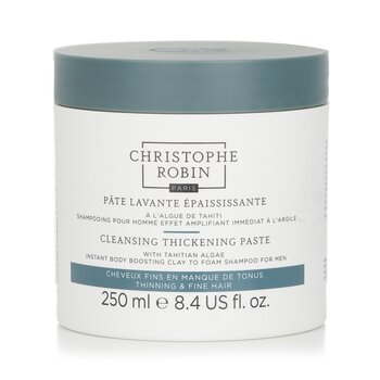 Cleansing Thickening Paste with Tahitian Algae For Men (Instant Body Boosting Clay to Foam Shampoo) (250ml/8.4oz) 