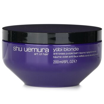 Yubi Blonde Anti-Brass Purple Balm (Hair Mask) - Bleached, Highlighted Blondes (200ml/6oz) 