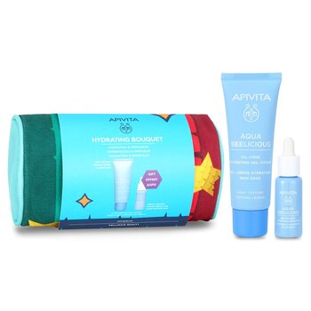 Hydrating Bouquet (Aqua Beelicious- Light Texture) Gift Set: Hydrating Gel-Cream 40ml+ Hydrating Booster 10ml+ Pouch (2pcs+1pouch) 