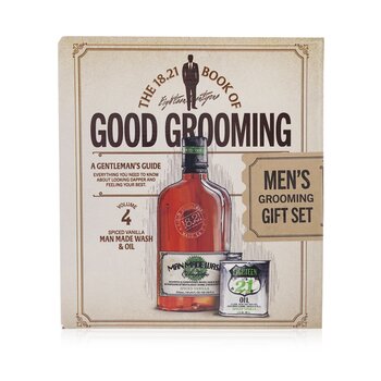 Book of Good Grooming Gift Set Volume 4: Spiced Vanilla (Wash 532ml + Oil 60ml) (2pcs) 