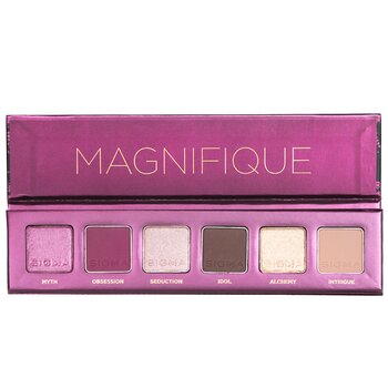 Magnifique Eyeshadow Palette (6x Eye Shadow + 1x Brush) (2pcs+1bag) 