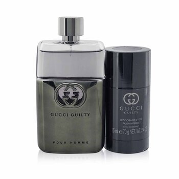 Guilty Pour Homme Coffret: Eau De Parfum Spray 90ml/3oz + Travel Spray 15ml/0.5oz (2pcs) 