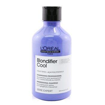 Professionnel Serie Expert - Blondifier Cool Violet Dyes +Acai Polyphenols Neutralizing Shampoo (For Highlighted  Or Blonde Hair) (300ml/10.1oz) 